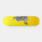 Gelbe Kobra - Skateboard (Horizontal)