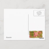 Gelbe Kolumne Blume Postkarte (Rückseite)