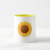 Gelbe Kombi-Tasse - Sonnenblume