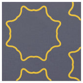 Gelbe Kontur Star Frame Muster Stoff (Nahaufnahme)
