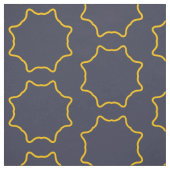 Gelbe Kontur Star Frame Muster Stoff (Muster)