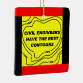 Gelbe Konturen für zivile Ingenieure Keramikornament (Rechts)