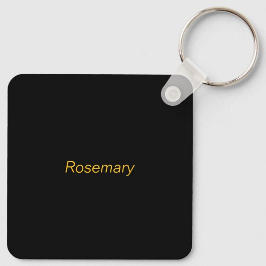 Gelbe Körperarbeit vorausschauendes Warnzeichen pe Schlüsselanhänger (Rückseite)