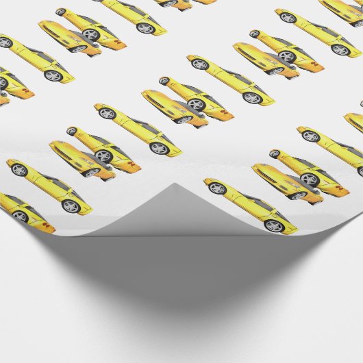 Gelbe Korvette: Geschenkpapier (Ecke)