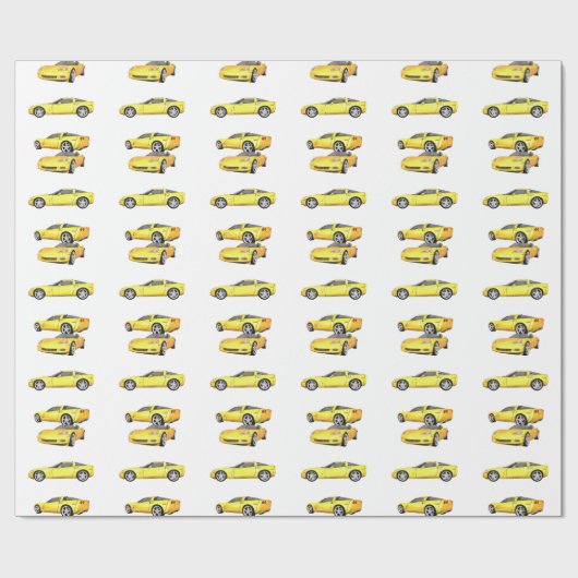 Gelbe Korvette: Geschenkpapier (Flach)