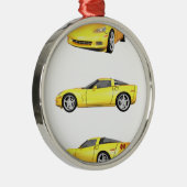 Gelbe Korvette: Silbernes Ornament (Rechts)