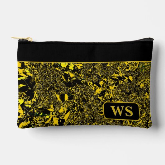 Gelbe Kosmetiktasche Zubehörtasche (Vorderseite)