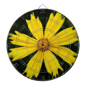 Gelbe Kosmos-Blume Dartscheibe