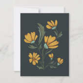 Gelbe Kosmos Blume Einfache Schönheit (Vorderseite)