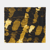 Gelbe Krawatte-Farbspritze, Aquarellmuster. Fleecedecke (Vorderseite (Horizontal))