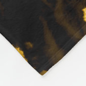 Gelbe Krawatte-Farbspritze, Aquarellmuster. Fleecedecke (Ecke)