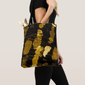 Gelbe Krawatte-Farbspritze, Aquarellmuster. Tasche (Von Nahem)
