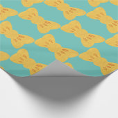 Gelbe Krawatte Geschenkpapier (Ecke)