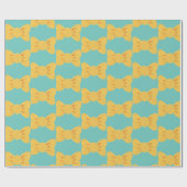 Gelbe Krawatte Geschenkpapier (Flach)