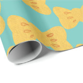 Gelbe Krawatte Geschenkpapier (Rolleneckpunkt)