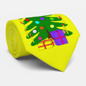 Gelbe Krawatte W/Pine Tree (Gerollt)