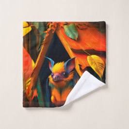 Gelbe Kreatur Waschlappen