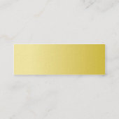 Gelbe Kreise - dünn Mini Visitenkarte (Rückseite)