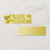 Gelbe Kreise - dünn Mini Visitenkarte (Vorne/Hinten)