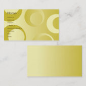 Gelbe Kreise - Geschäft Visitenkarte (Vorne/Hinten)