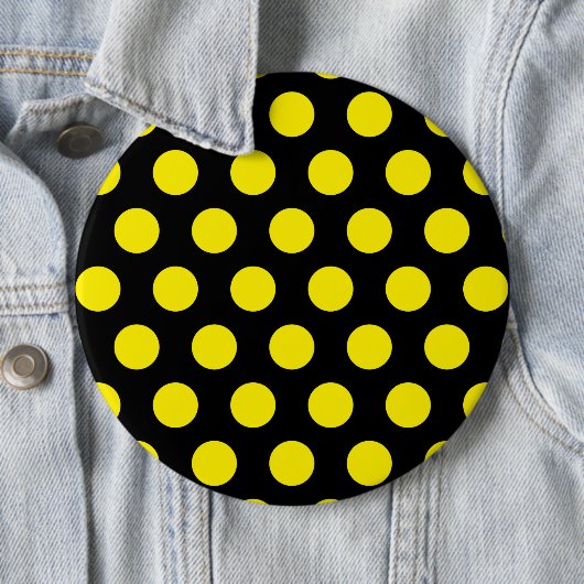 Gelbe Kreise mit schwarzem Hintergrund Button (Beispiel)