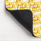 Gelbe Kreise Muster Mousepad (Ecke)