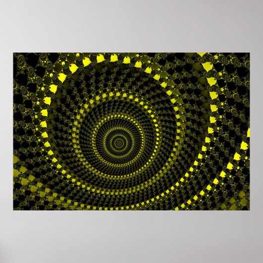 Gelbe Kreise Poster (Vorne)