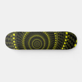 Gelbe Kreise Skateboard (Horizontal)