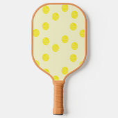 Gelbe Kreisel Pickleball Schläger (Rückseite)