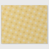 Gelbe Kreismuster Geschenkpapier (Flach)