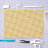 Gelbe Kreismuster Seidenpapier (Handwerk)