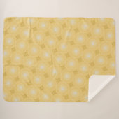 Gelbe Kreismuster Sherpadecke (Vorderseite (Horizontal))