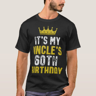 Gelbe Krone 60. Geburtstag für Onkel aus Nichte Ne T-Shirt
