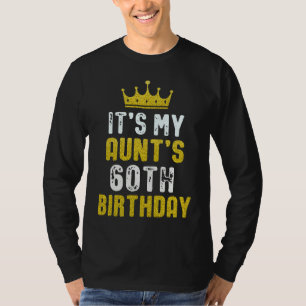 Gelbe Krone 60. Geburtstag für Tante von Nichte un T-Shirt