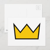 Gelbe Krone Postkarte (Vorne/Hinten)