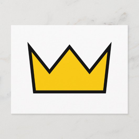 Gelbe Krone Postkarte (Vorderseite)