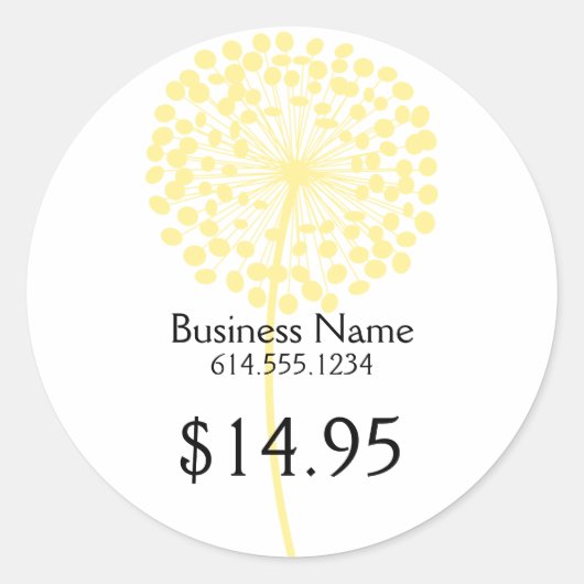 Gelbe Kronen Produktkleber Runder Aufkleber (Vorderseite)