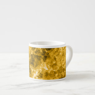 Gelbe Krummlinge Espressotasse
