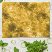 Gelbe Krummlinge Handtuch (Gefaltet)