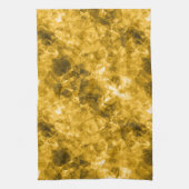 Gelbe Krummlinge Handtuch (Vertikal)