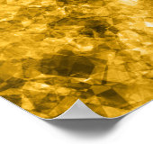 Gelbe Krummlinge Poster (Ecke)