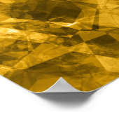 Gelbe Krummlinge Poster (Ecke)