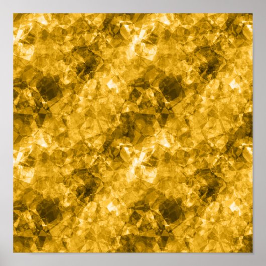 Gelbe Krummlinge Poster (Vorne)
