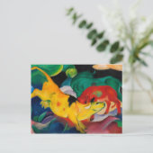 Gelbe Kuh von Franz Marc Postkarte (Stehend Vorderseite)