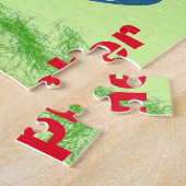 Gelbe Küken Ostereier Personalisierter NAME Puzzle (Seite)