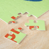 Gelbe Küken Ostereier Personalisierter NAME Puzzle (Seite)