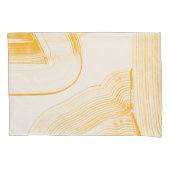 gelbe Kunst Kissenbezug (Vorderseite)