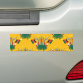 Gelbe Kwanzaa Autoaufkleber (Auf Auto)