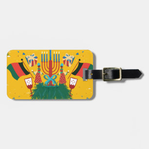 Gelbe Kwanzaa Gepäckanhänger