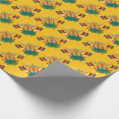 Gelbe Kwanzaa Geschenkpapier (Ecke)